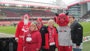 Rolli-Bescherung vor dem Heimspiel gegen den 1. FC Nürnberg