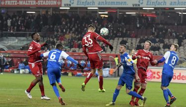 Lukas Spalvis im Heimspiel gegen Holstein Kiel
