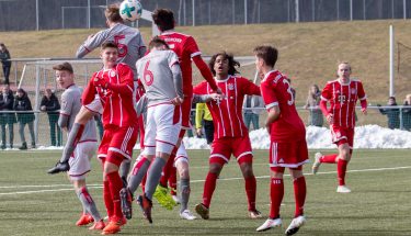 Spielszene aus dem Spiel der U17 gegen Bayern München