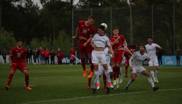 Kacper Przybylko und Carlo Sickinger der Oberligapartie der U23 gegen Karbach