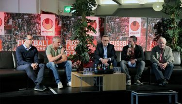 Martin Bader, Andreas Buck, Patrick Banf, Torben Degen und Gerhard Ahrens