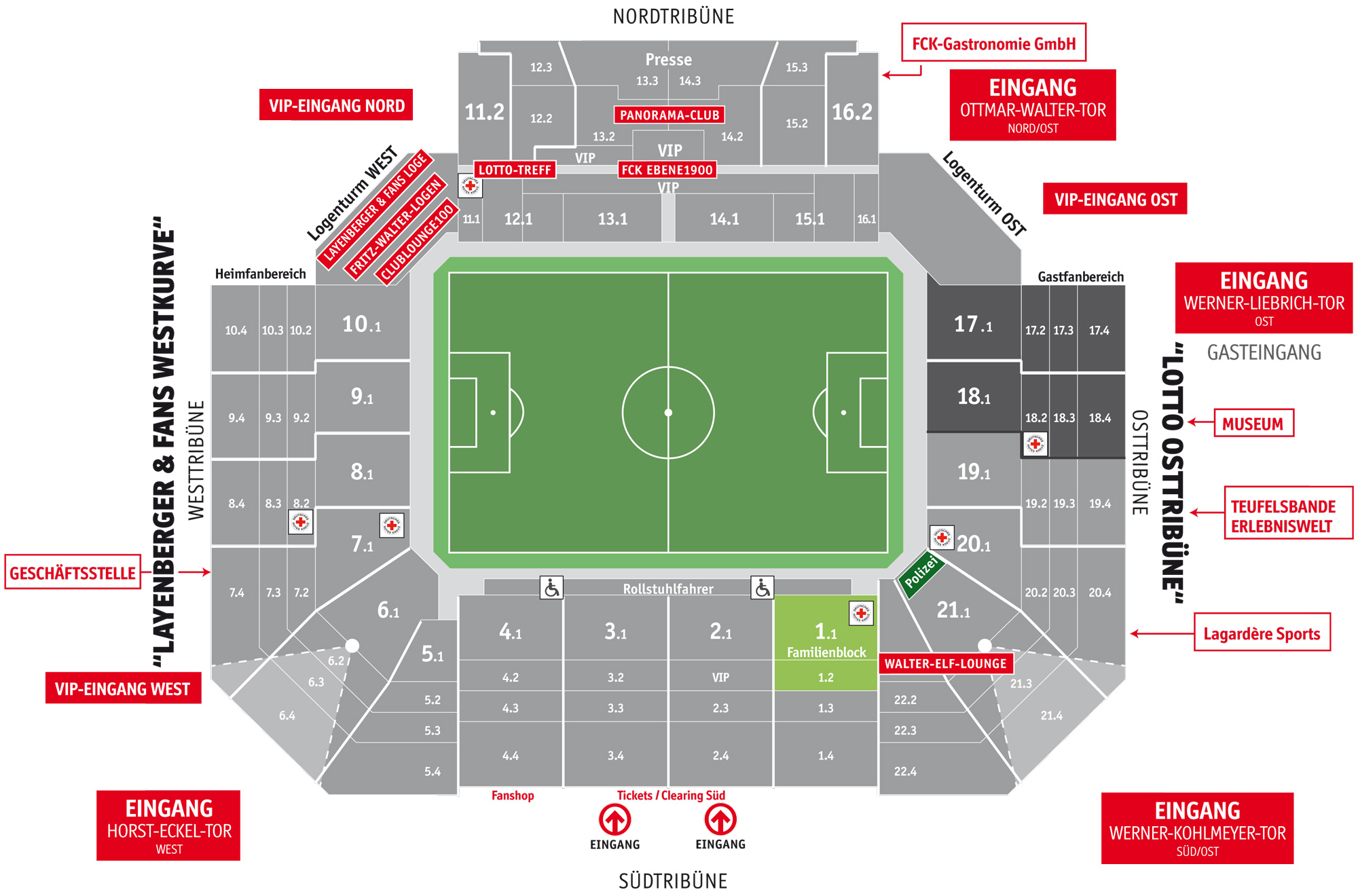 Stadionplan - FCK DE