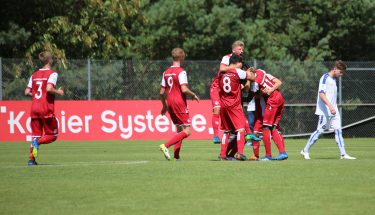 Torjubel im Heimspiel der U19 gegen den Karlsruher SC