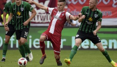Gino Fechner im Spiel gegen den SC Preußen Münster