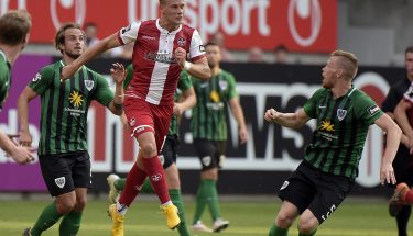 Julius Biada im Spiel gegen den SC Preußen Münster