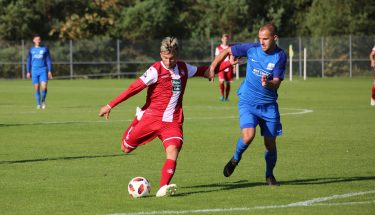 Valdrin Mustafa im Heimspiel der U21 gegen Schott Mainz
