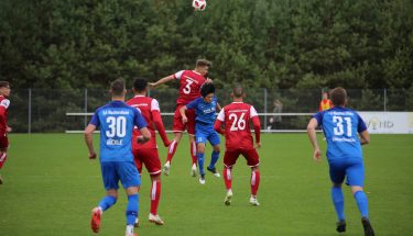 Sören Lippert beim Heimsieg der U21 gegen Mechtersheim