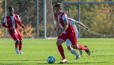 Leon Hotopp im Spiel der U19 gegen Freiburg