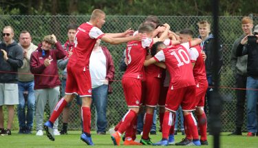 Torjubel im Aufstiegsspiel der U17 gegen Darmstadt 98