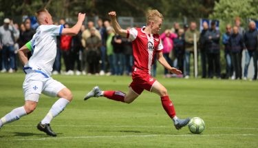 Moritz Theobald im Aufstiegsspiel der U17 gegen Darmstadt 98