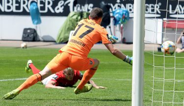 Florian Pick erzielt das 2:0 gegen den KFC Uerdingen