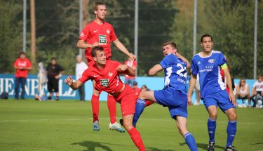 Leon Hotopp und Kevin Klein beim 4:1-Heimsieg der U21 gegen den TSV Emmelshausen