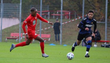 Phinees Bonianga im Heimspiel der U21 gegen die TuS Koblenz