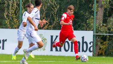 Lucas Leibrock im Spiel der U17 gegen Wehen Wiesbaden