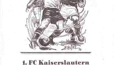 Spieltagsprogramm zum FCK-Spiel gegen Wismut Karl-Marx-Stadt 1956