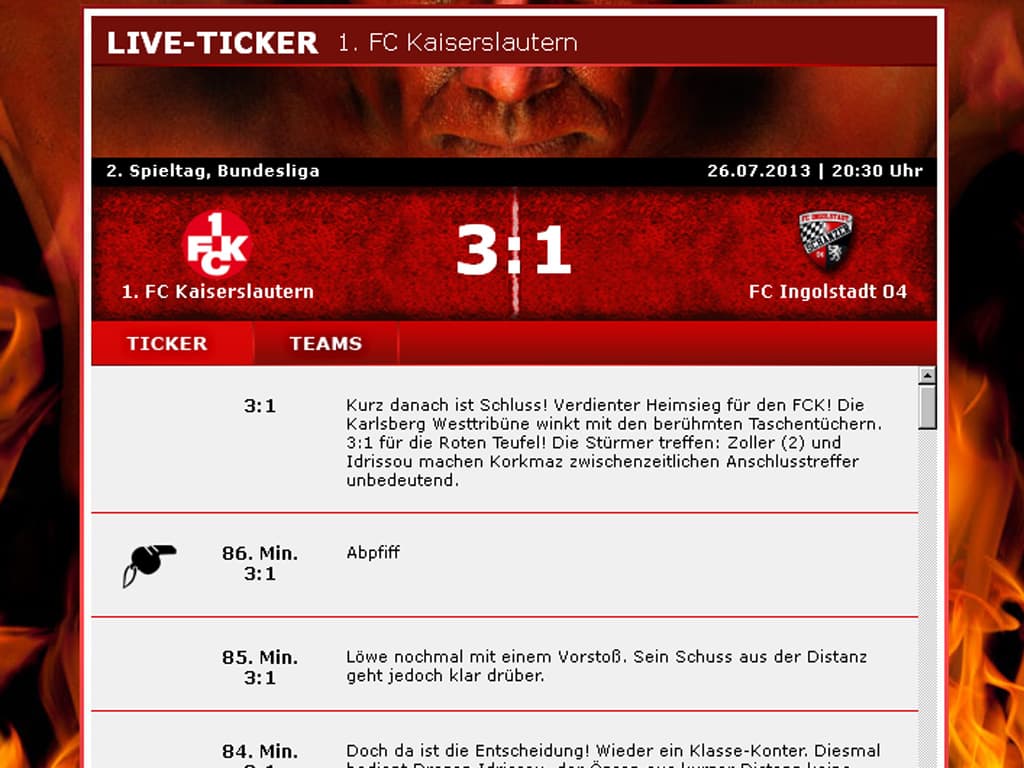 Testspiel gegen Leverkusen kostenlos auf FCK-TV
